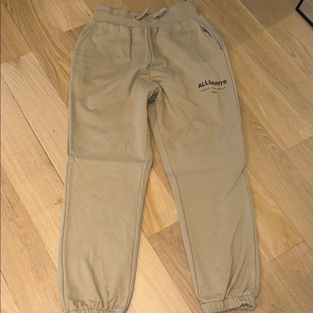AllSaints Tan Joggers Kids NWT